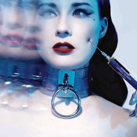 Gold ring choker bondage metallic iridescent necklace faux leather vegan punk - Picture 2 of 2